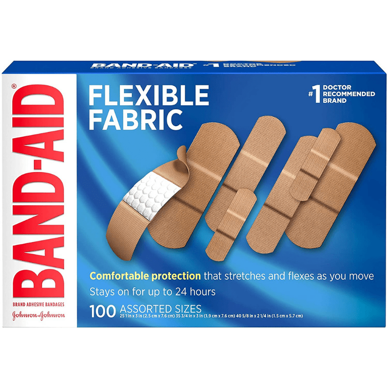 Band-Aid Brand Flexible Fabric Adhesive Bandages for Wound Care