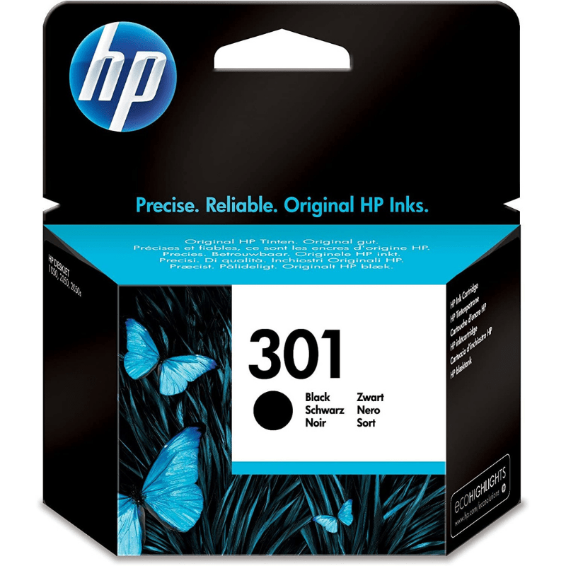 HP CH561EE 301 Original Ink Cartridge, Black, Single Pack