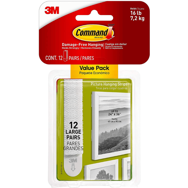 Command 17206-12ES Large Picture Hanging Strip