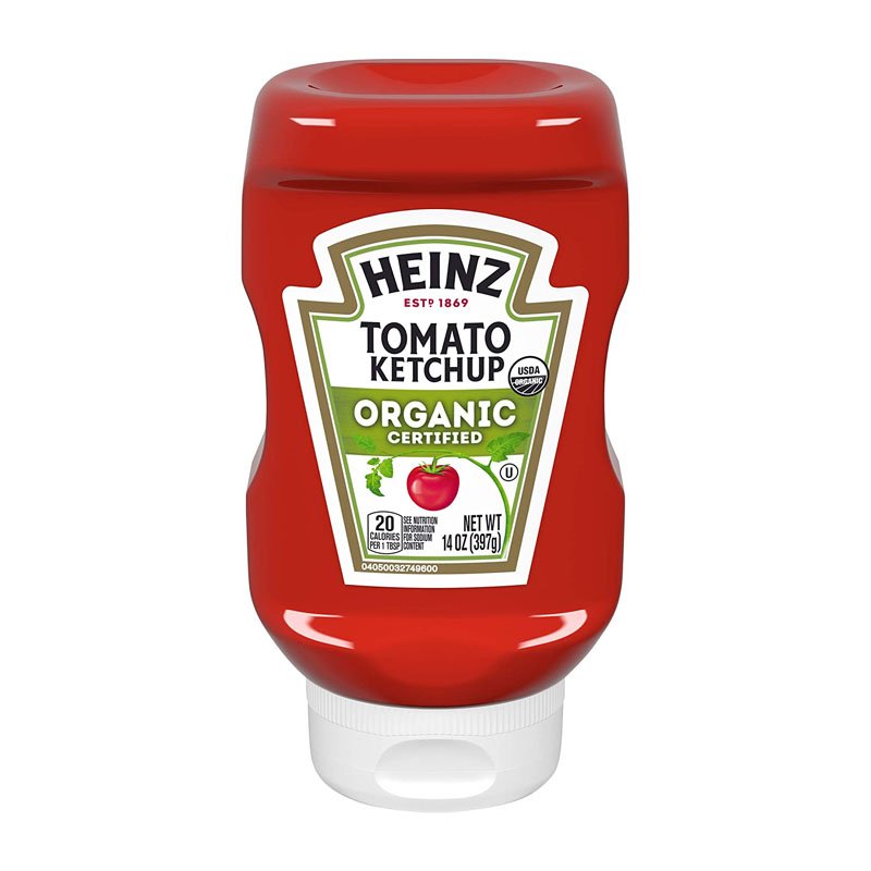 Heinz Organic Tomato Ketchup (14 oz Bottles, Pack of 6)