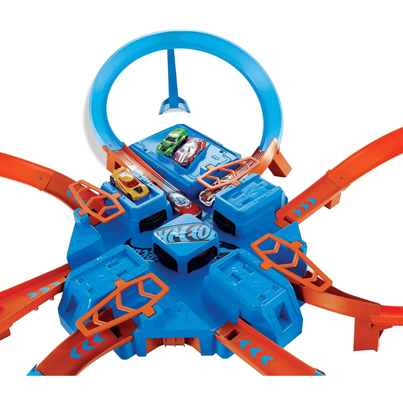 Hot Wheels Criss Cross Crash Motorized Track Set