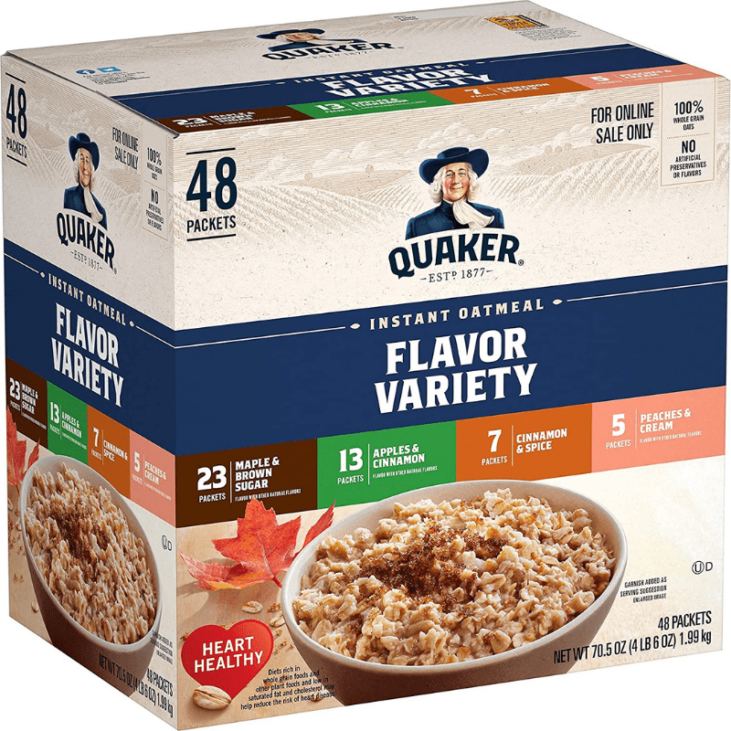 Quaker Instant Oatmeal, 4 Flavor Variety Pack