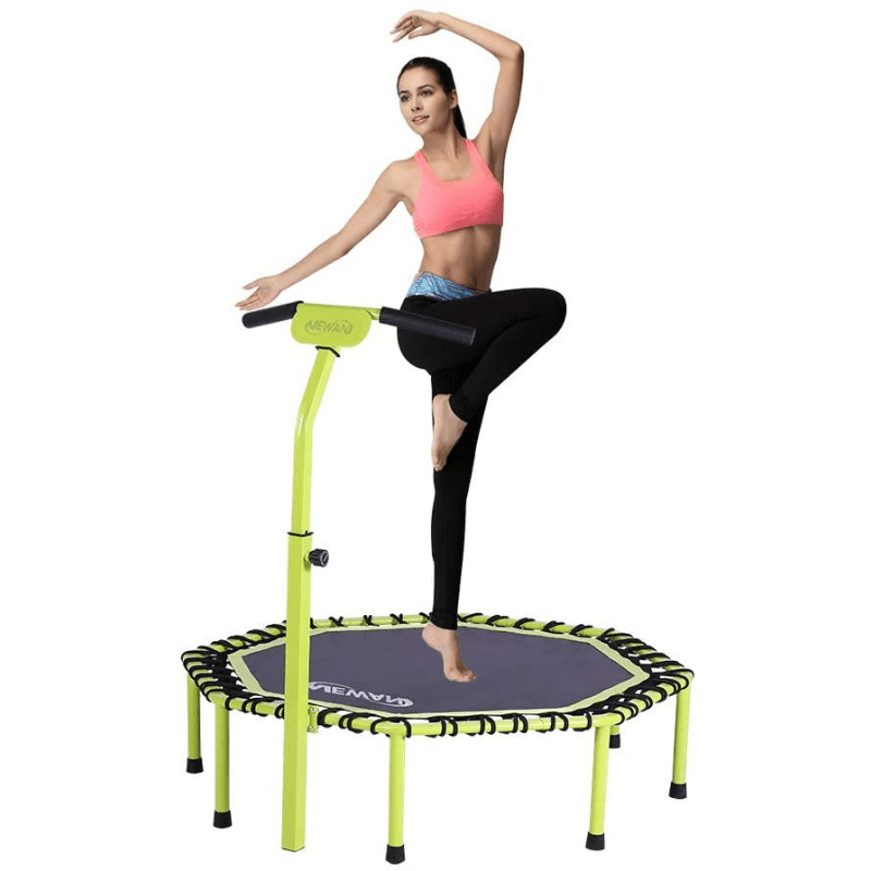 Newan 48″ Silent Trampoline with Adjustable Handle Bar