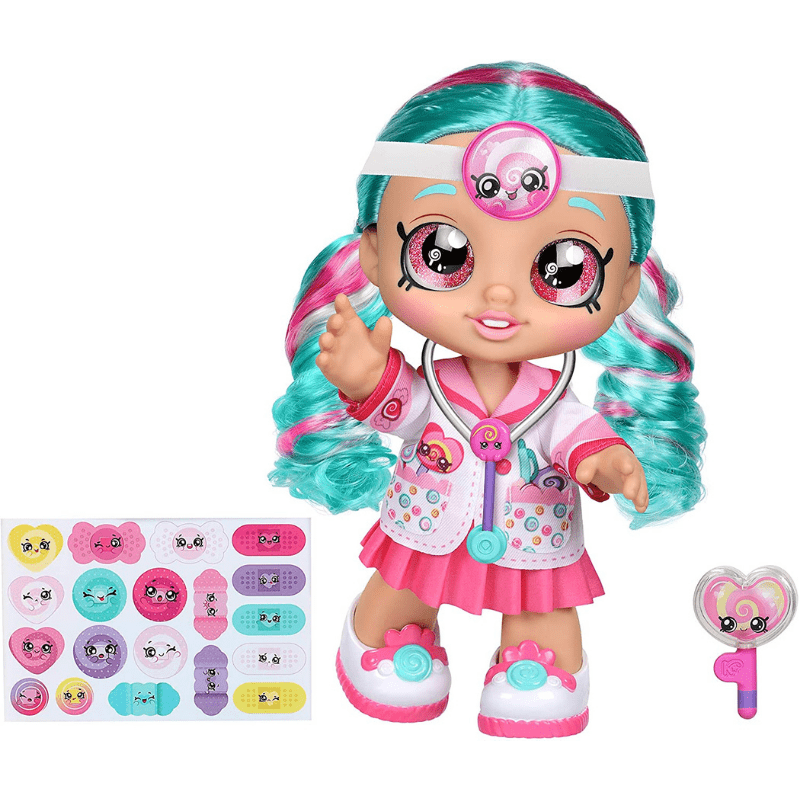 Kindi Kids Fun Time 10 Inch Doll, Dr Cindy Pops with Stethoscope