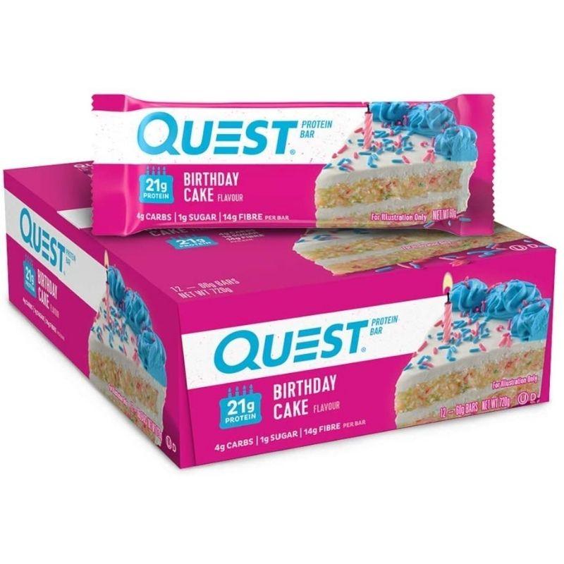 Quest Nutrition Birthday Cake – High Protein, Low Carb, Gluten Free, Keto Friendly, 12 Count