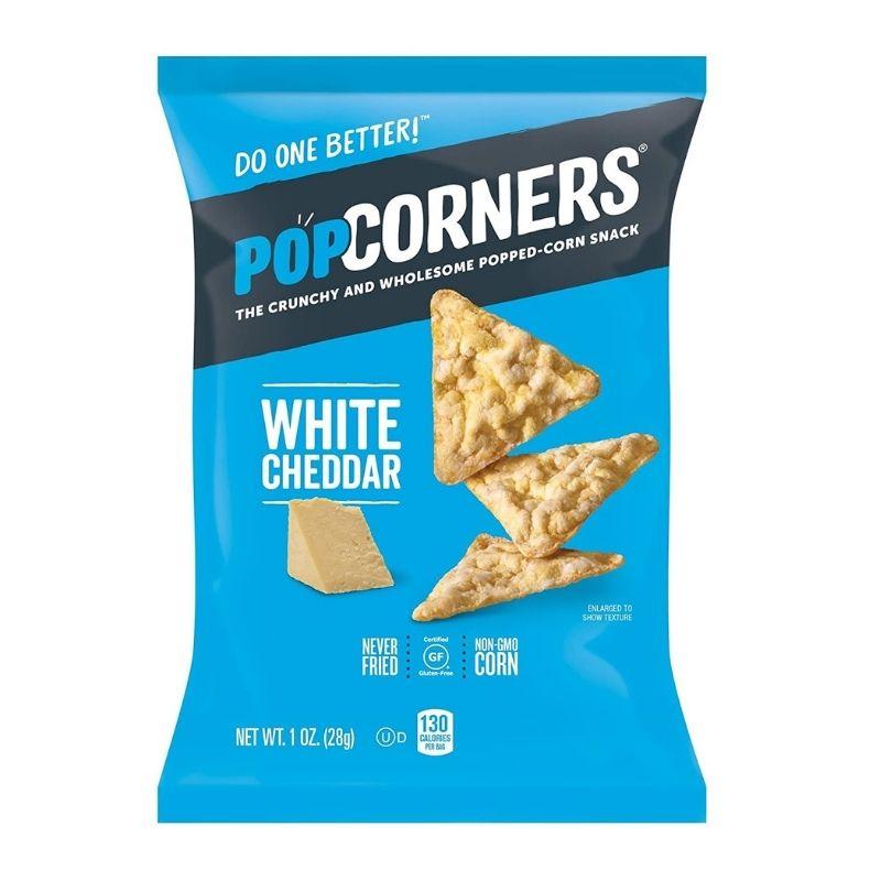 Popcorners White Cheddar Snack Pack | Gluten Free Snack | (40 Pack, 1 oz Snack Bags)