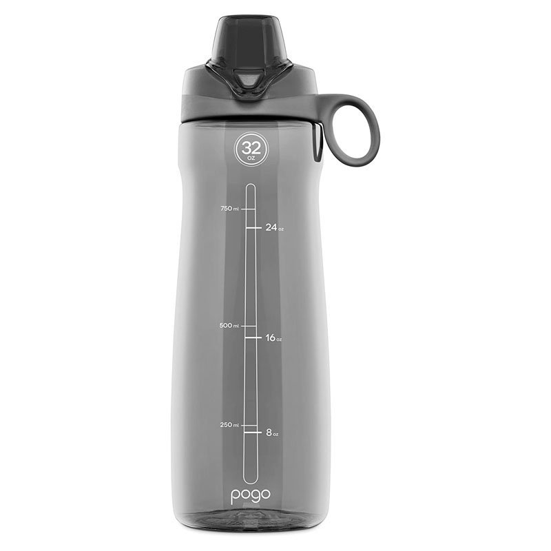 Pogo BPA-Free Plastic Water Bottle with Chug Lid, 32 oz.