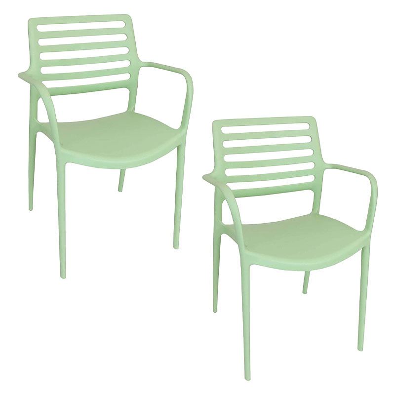 Sunnydaze Astana Plastic Outdoor Dining Chair